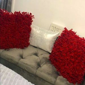 Red pillows